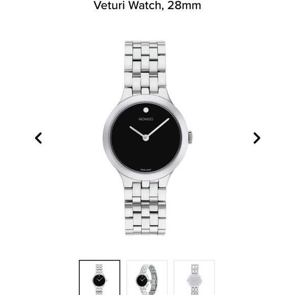 Movado Black Dial with Silver Bracelet Smartwatch